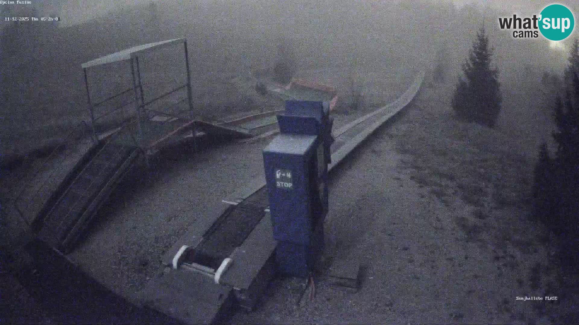 Webcam en direct Piste de luge de Fužine – Croatie