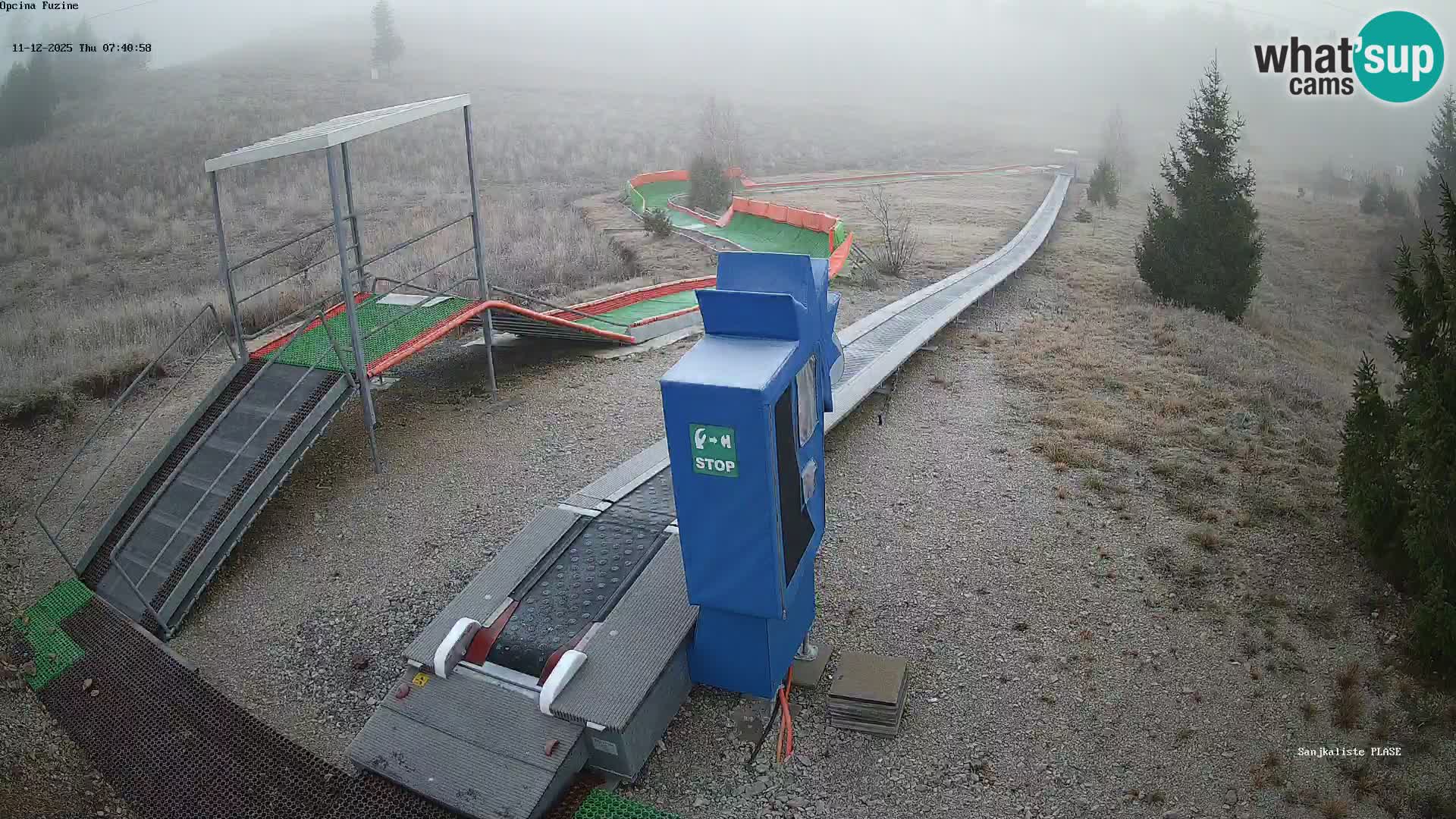 Live webcam Fužine toboggan run – Croatia
