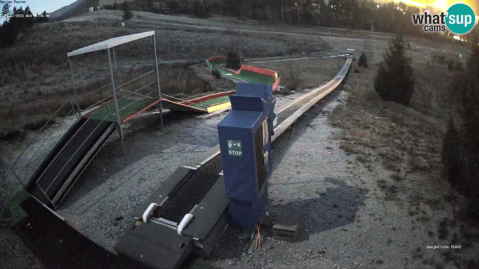 Webcam en direct Piste de luge de Fužine – Croatie