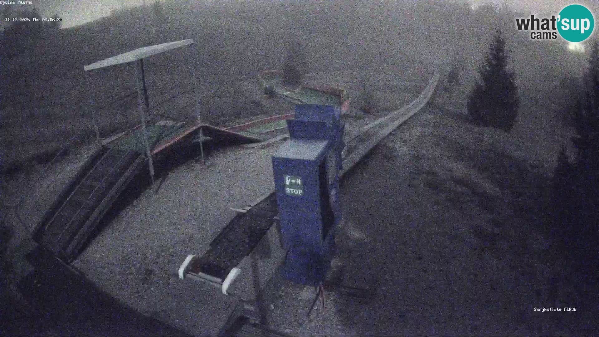 Live webcam Pista da slittino Fužine – Croazia