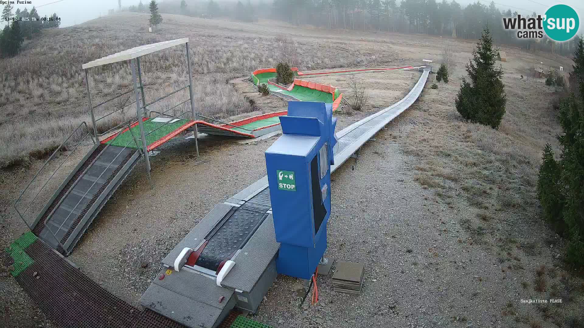 Live webcam Pista da slittino Fužine – Croazia