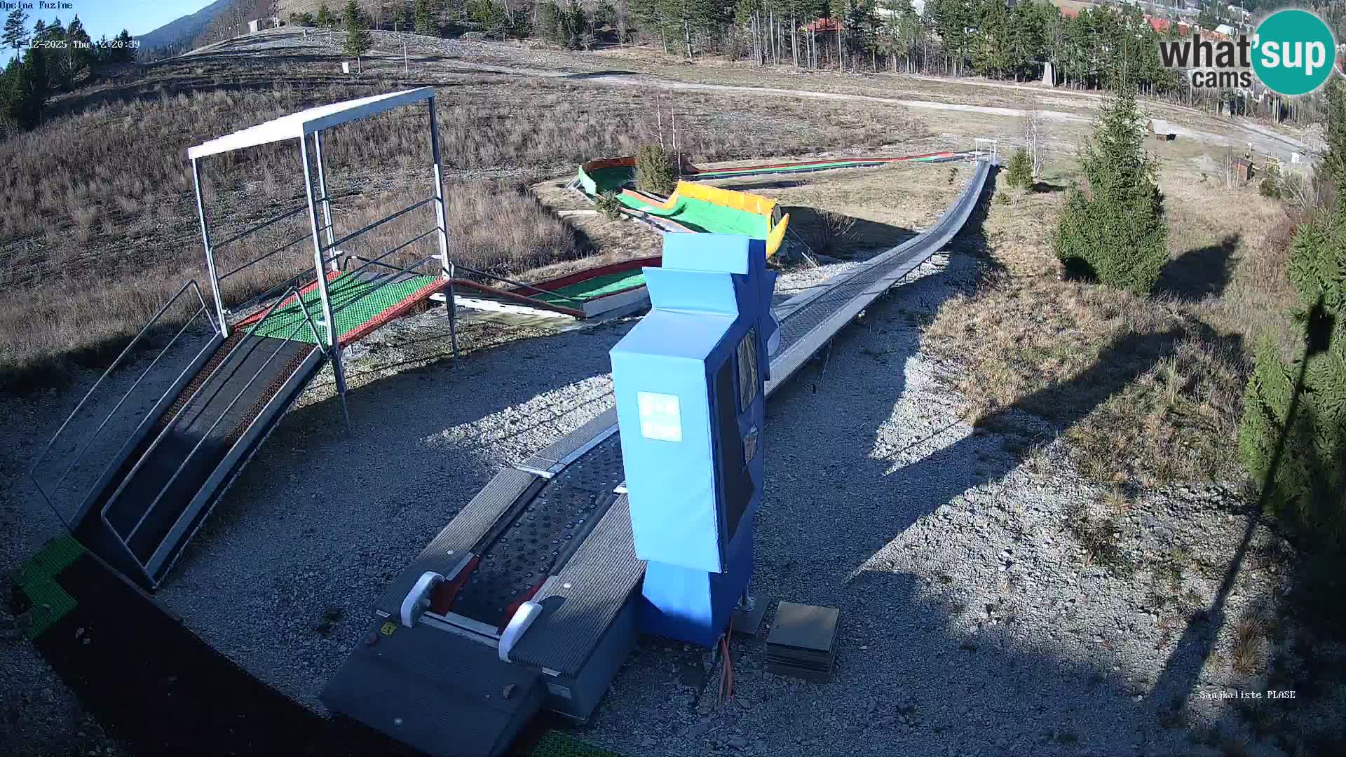 Live webcam Fužine toboggan run – Croatia