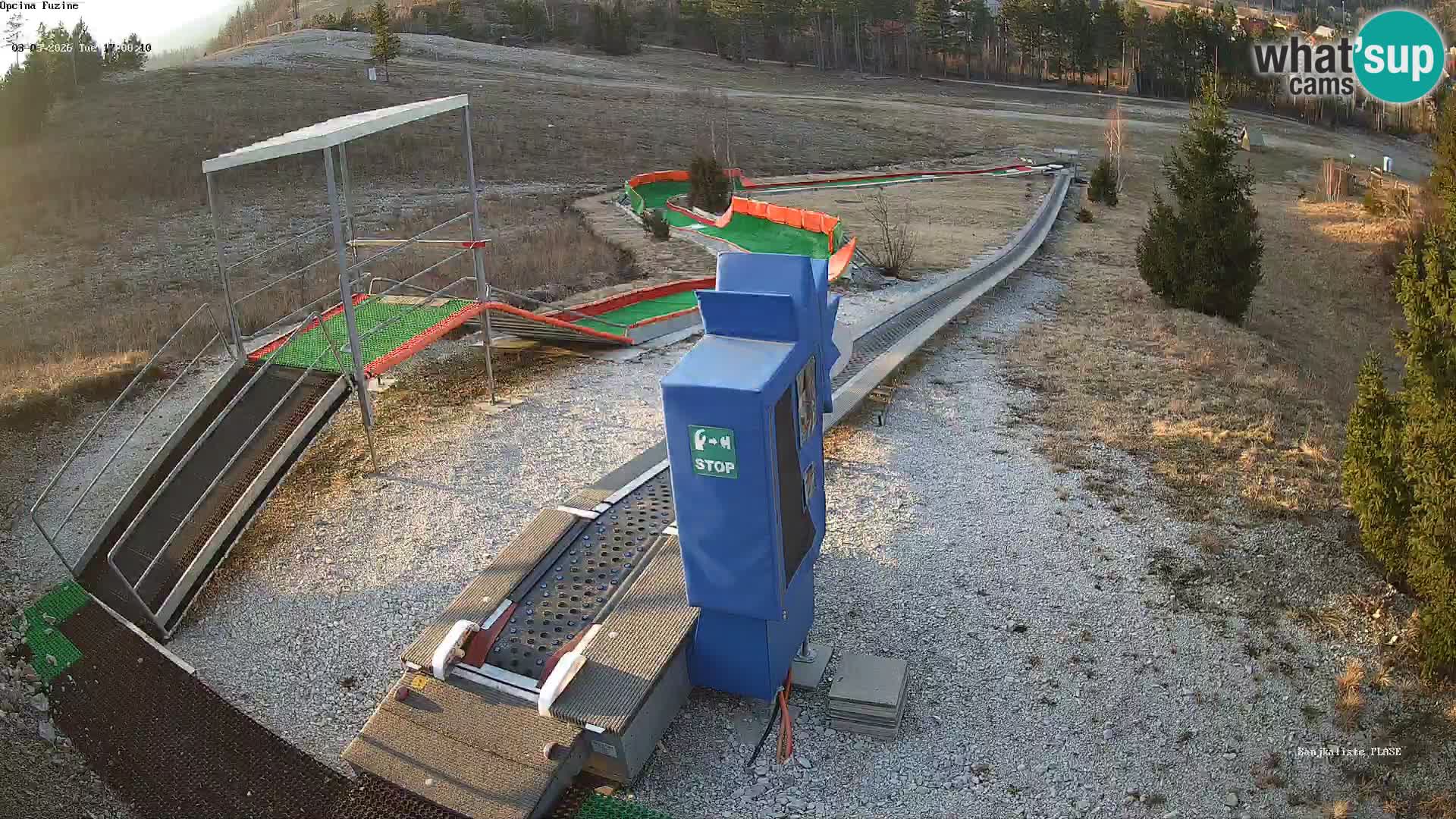 Live webcam Fužine toboggan run – Croatia