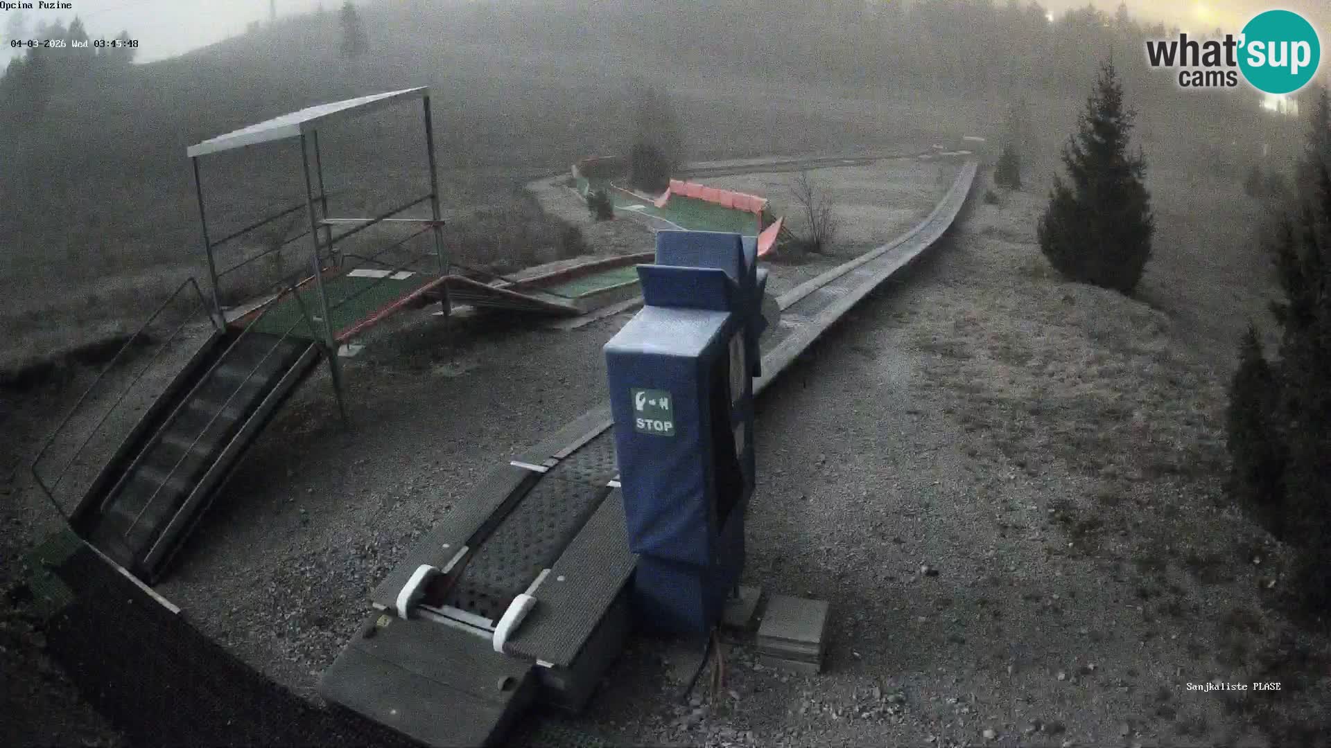 Live webcam Fužine toboggan run – Croatia