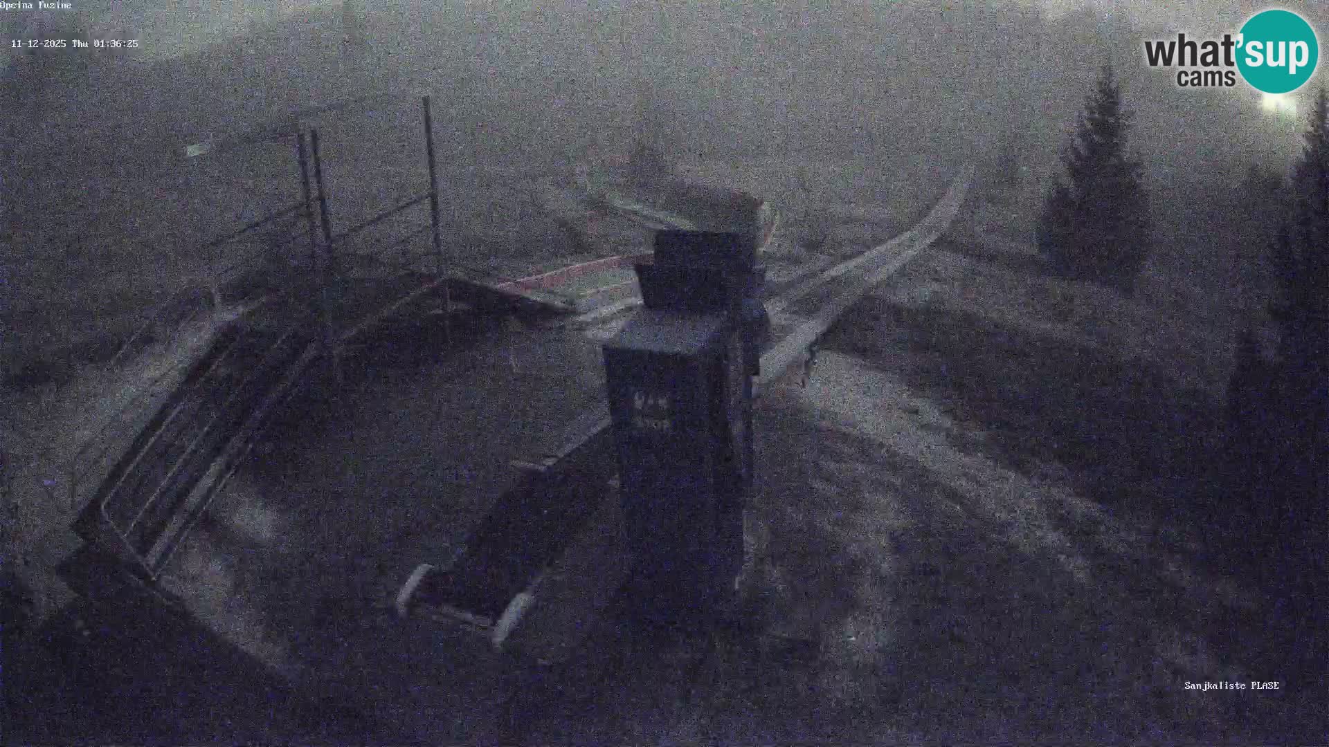 Webcam en vivo Pista de trineo Fužine – Croacia