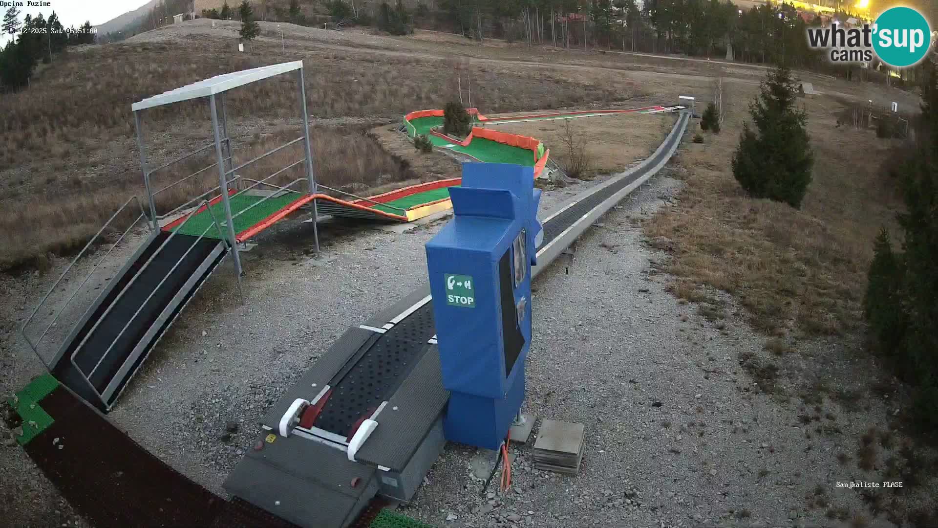 Webcam en vivo Pista de trineo Fužine – Croacia