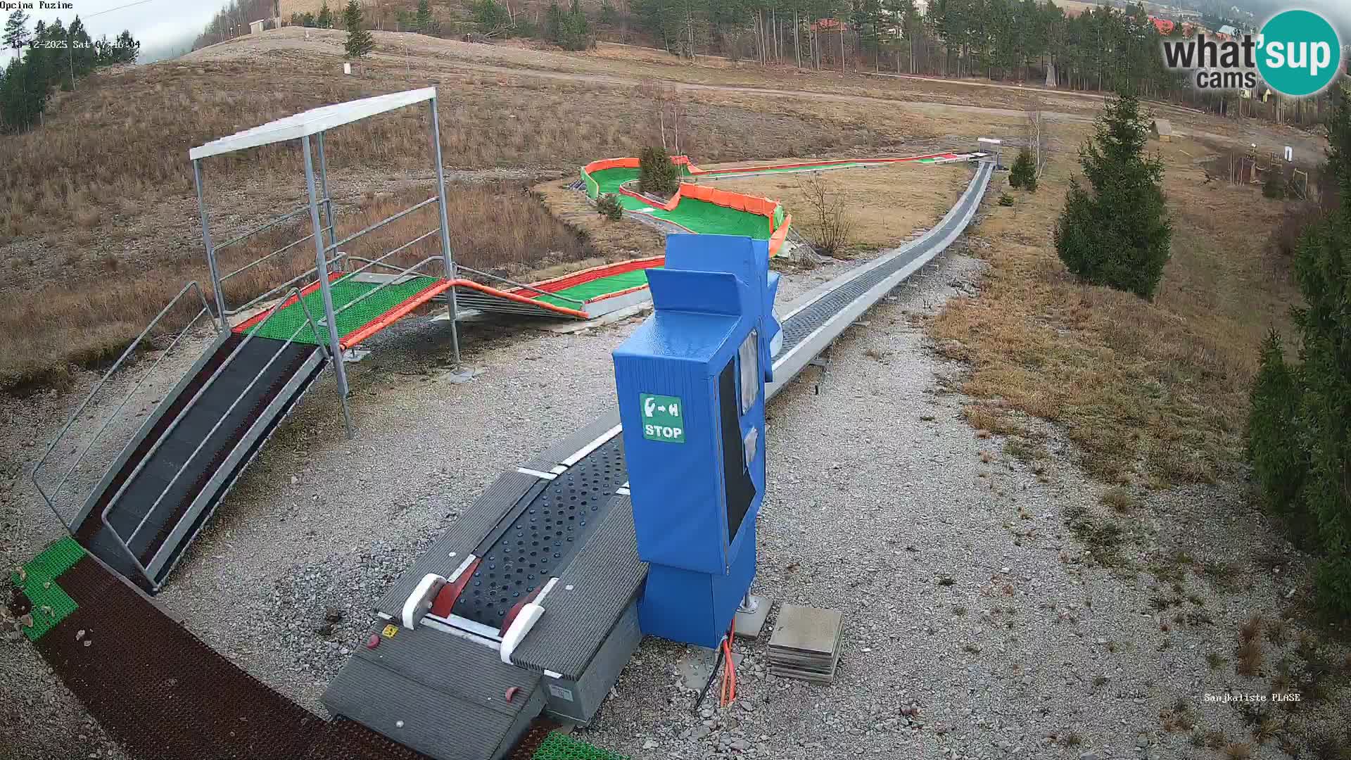 Live webcam Fužine toboggan run – Croatia