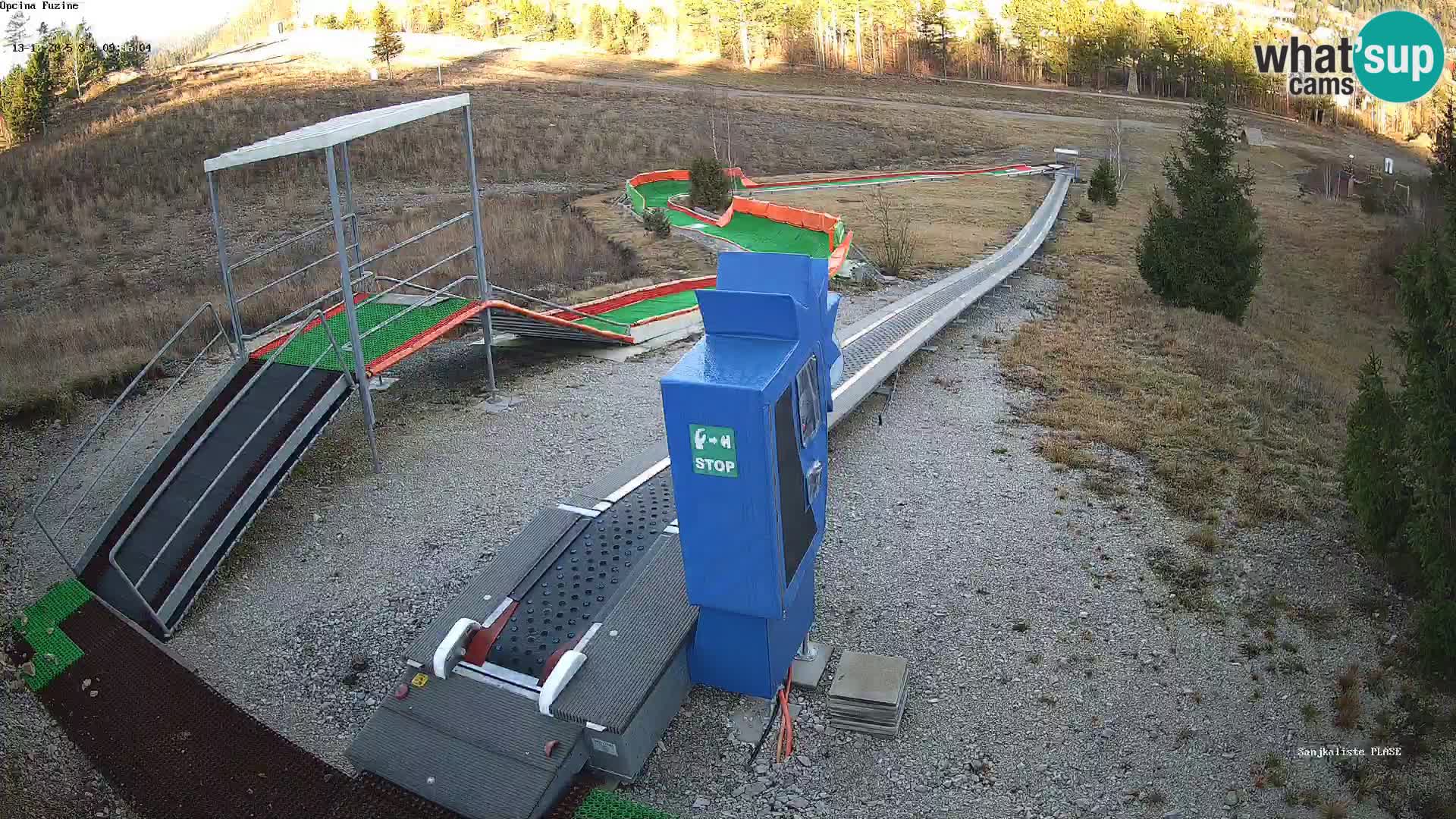 Webcam en vivo Pista de trineo Fužine – Croacia