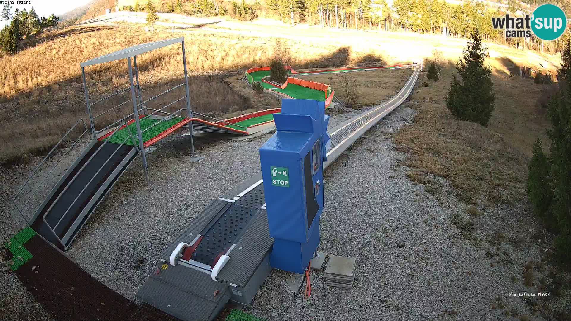 Live webcam Pista da slittino Fužine – Croazia