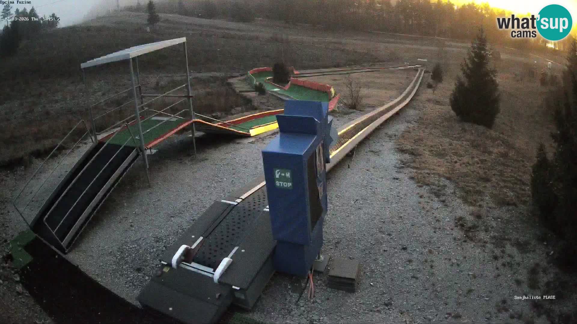 Spletna kamera v živo Sankališče Fužine – Hrvaška