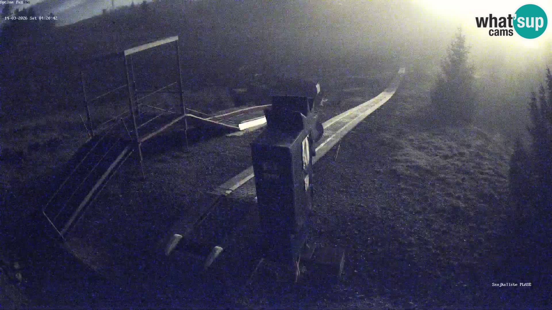 Webcam en direct Piste de luge de Fužine – Croatie