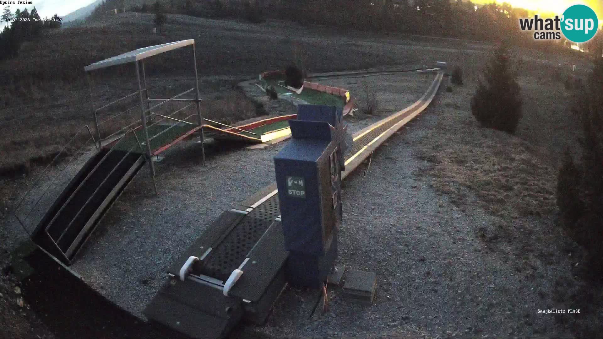 Webcam en direct Piste de luge de Fužine – Croatie