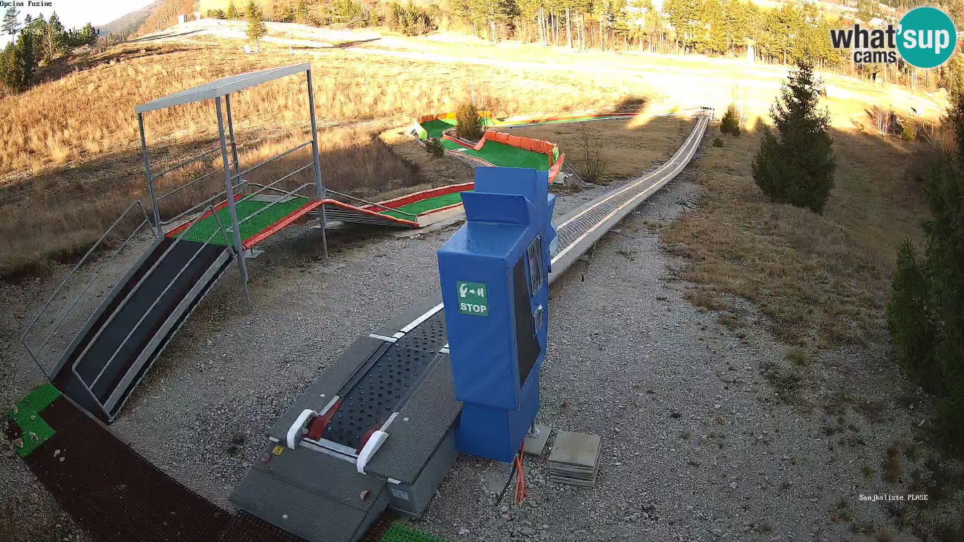 Live webcam Pista da slittino Fužine – Croazia