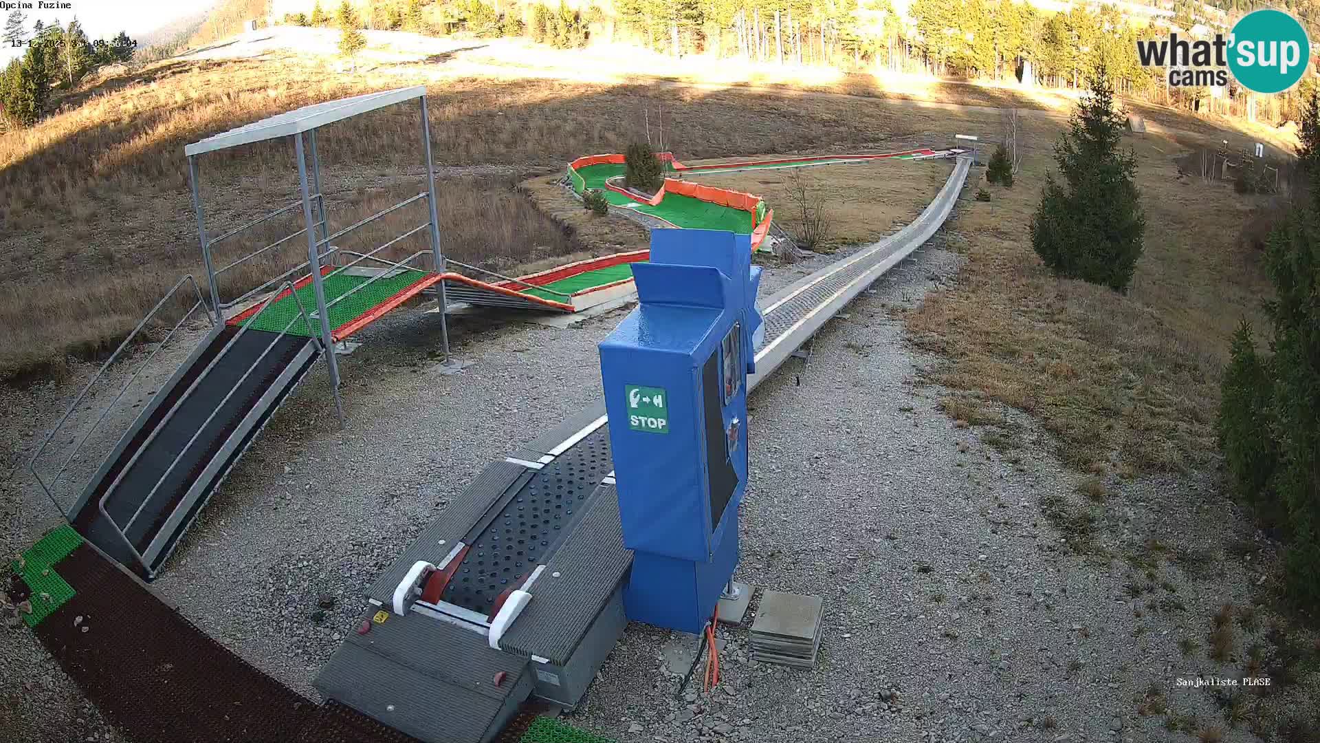 Live webcam Fužine toboggan run – Croatia