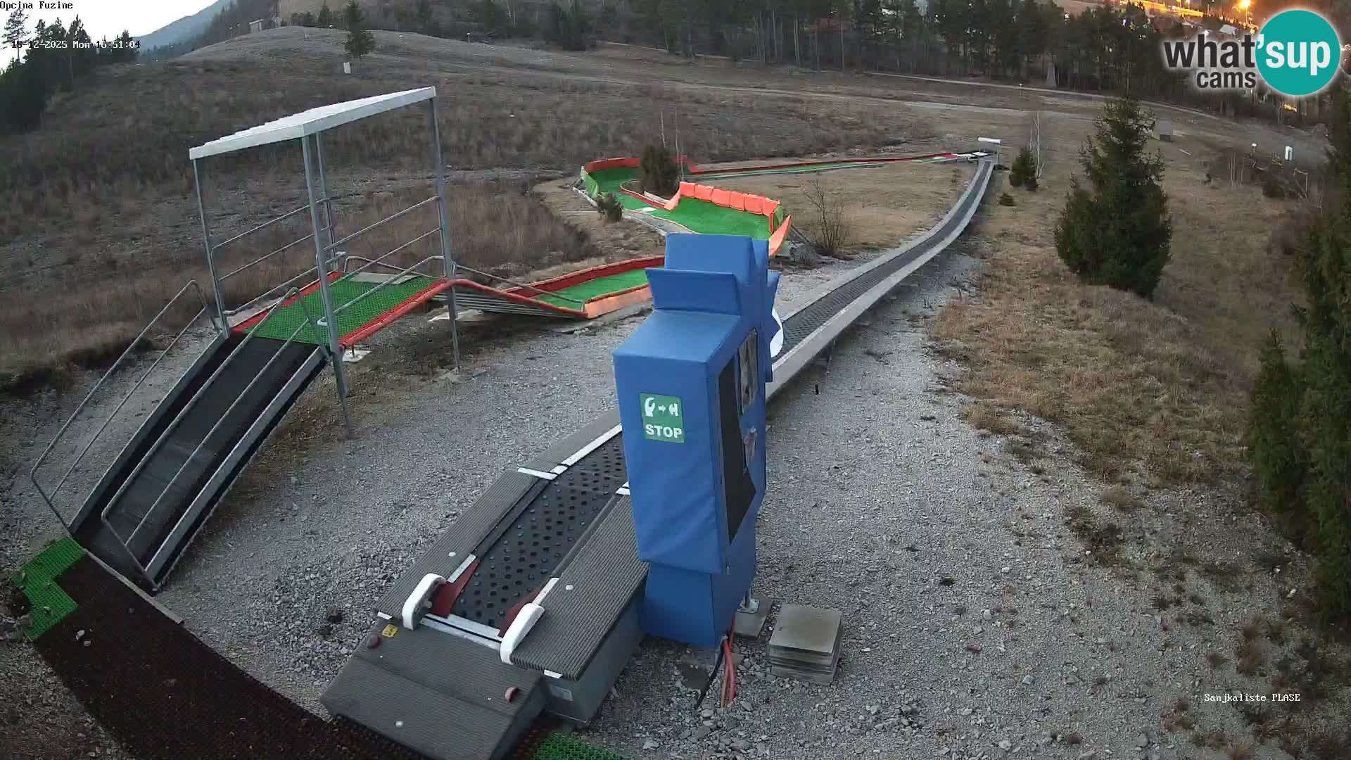 Live webcam Pista da slittino Fužine – Croazia