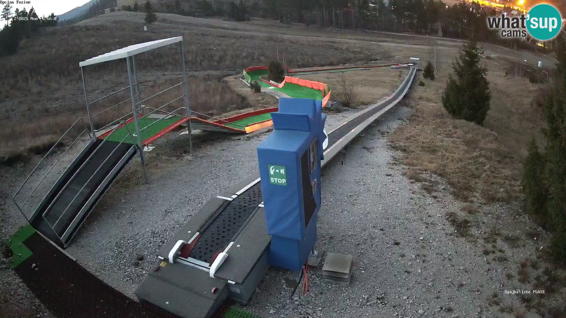 Webcam en vivo Pista de trineo Fužine – Croacia