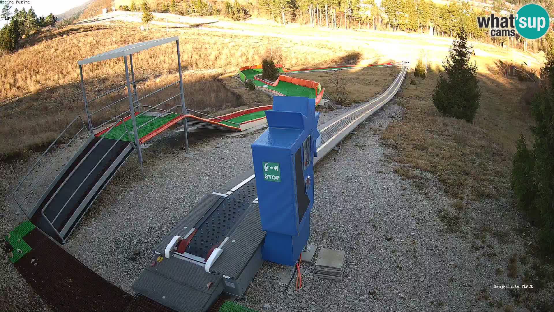 Live webcam Pista da slittino Fužine – Croazia