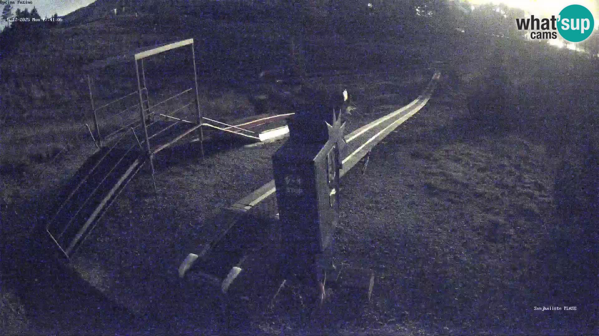 Live webcam Pista da slittino Fužine – Croazia