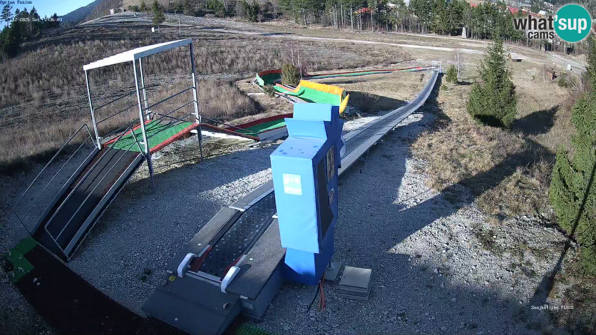 Live webcam Fužine toboggan run – Croatia