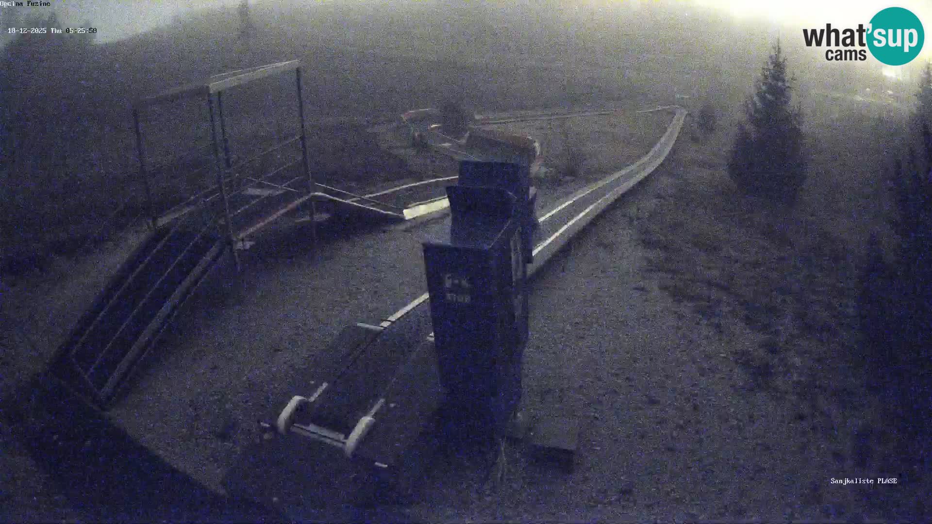 Live webcam Fužine toboggan run – Croatia