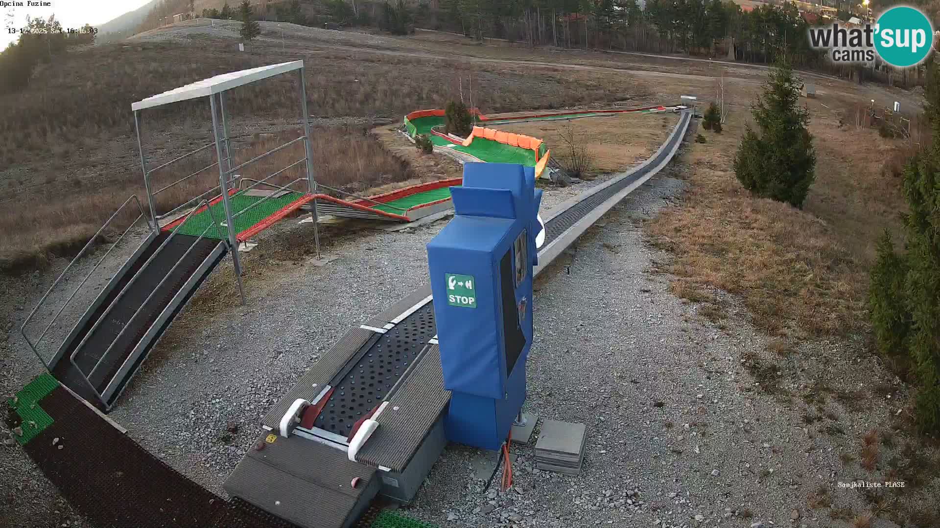 Live webcam Fužine toboggan run – Croatia