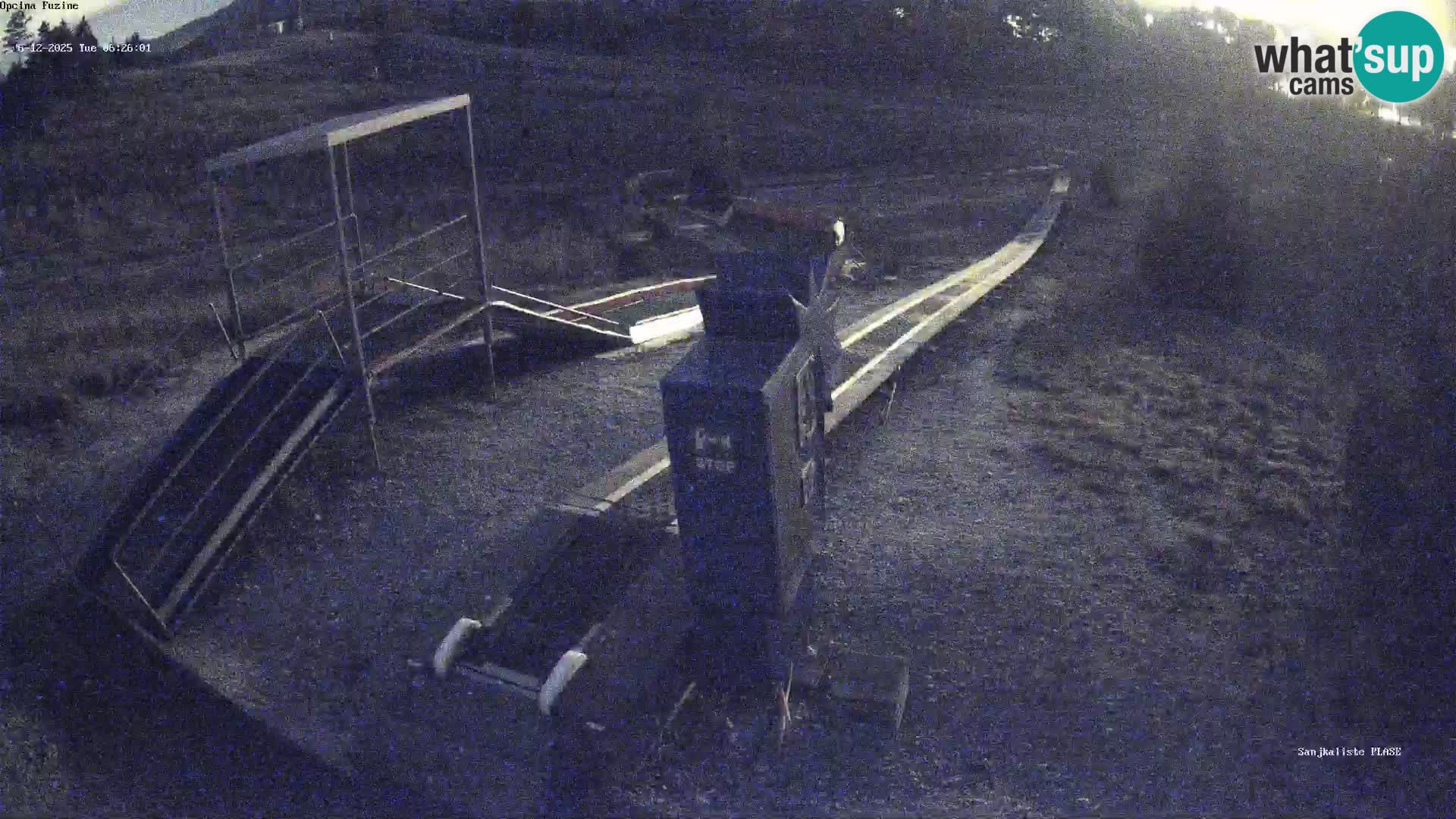 Live webcam Pista da slittino Fužine – Croazia