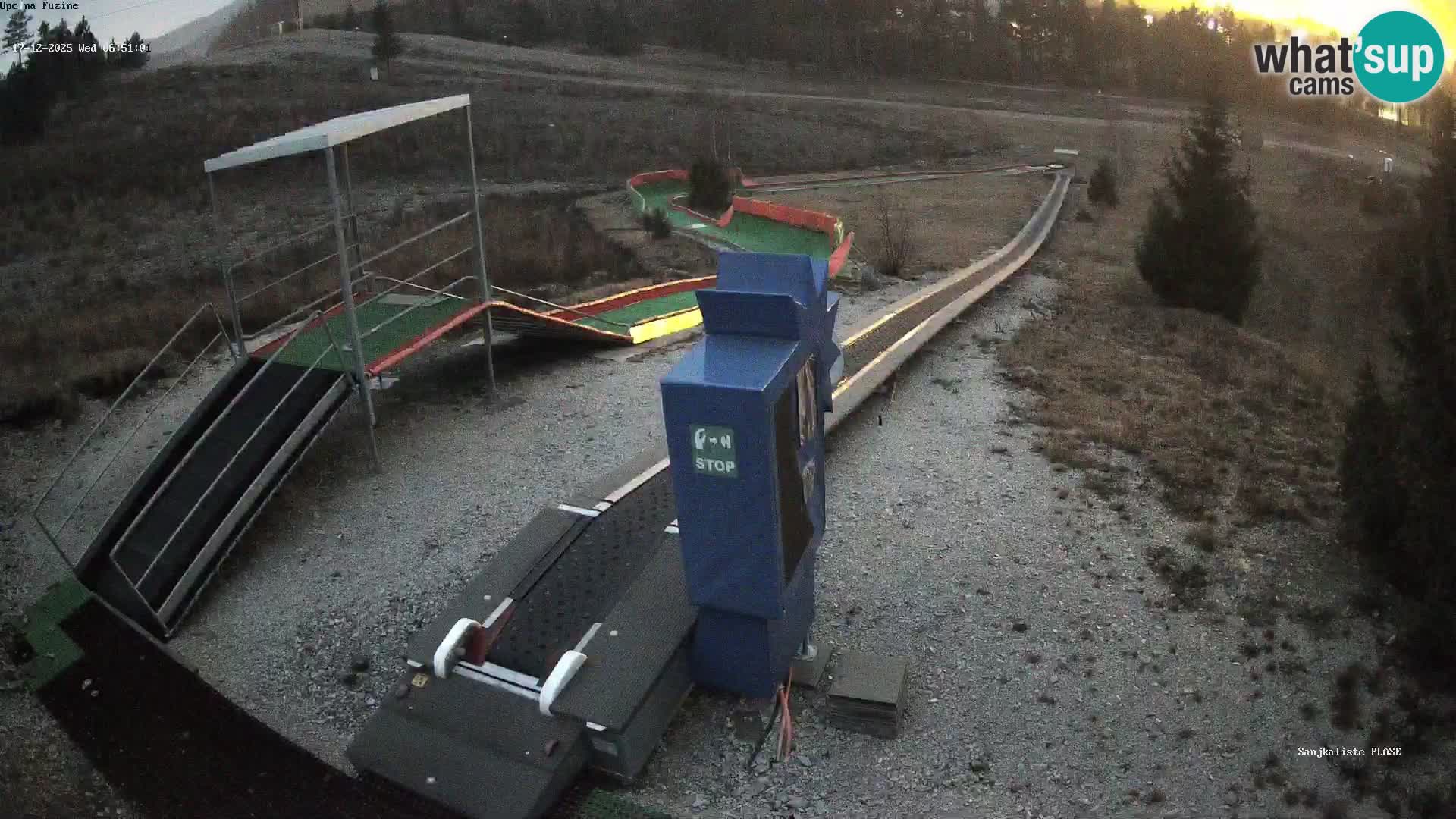 Live webcam Pista da slittino Fužine – Croazia