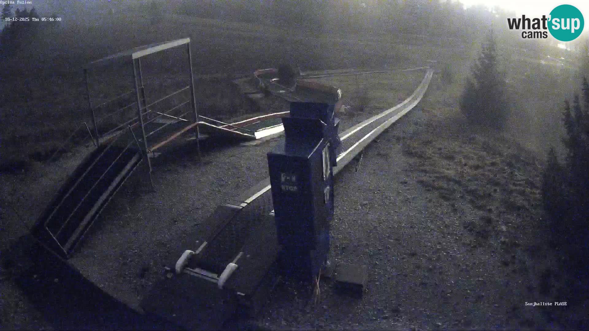 Webcam en direct Piste de luge de Fužine – Croatie