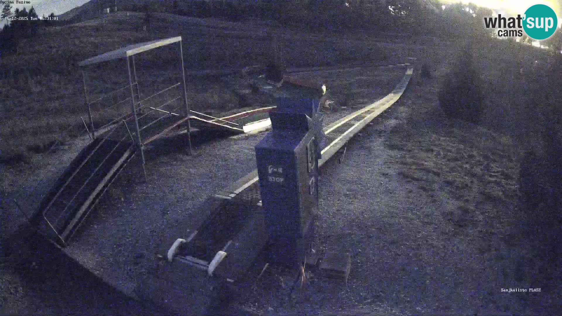 Live webcam Pista da slittino Fužine – Croazia