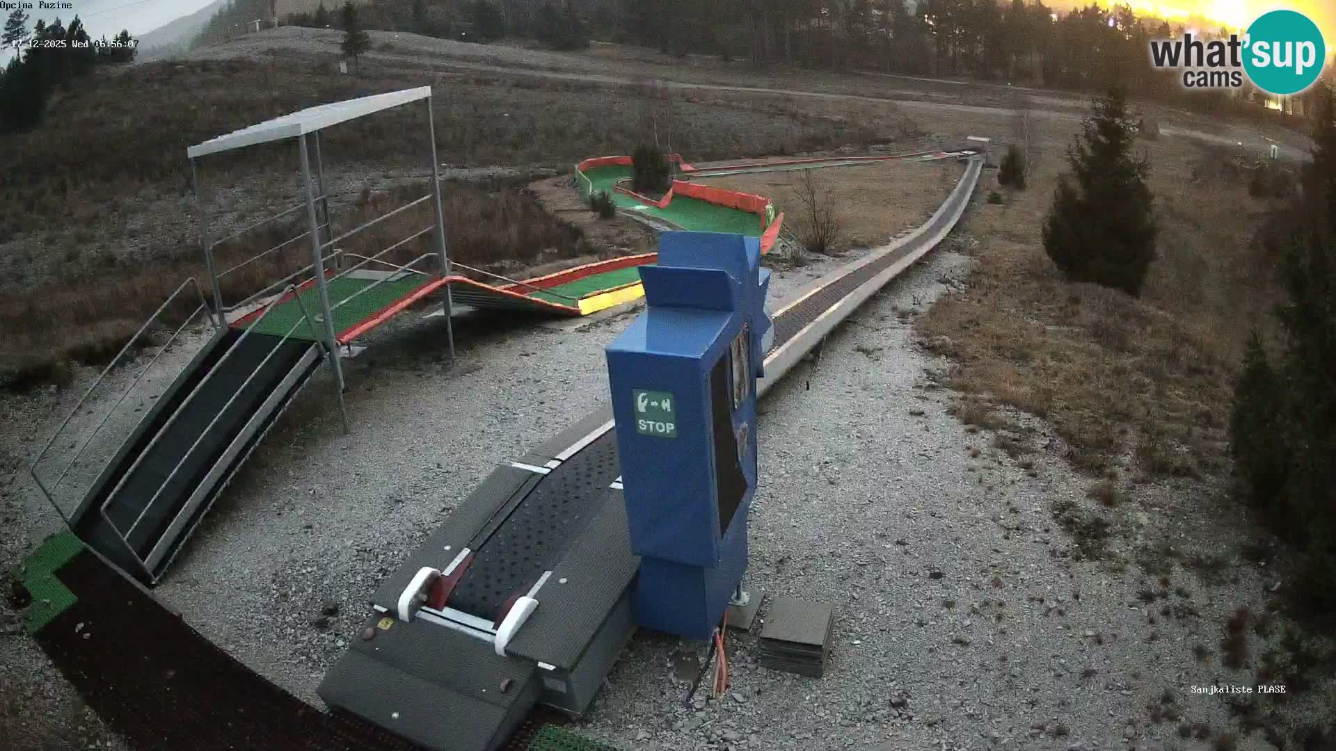 Webcam en direct Piste de luge de Fužine – Croatie