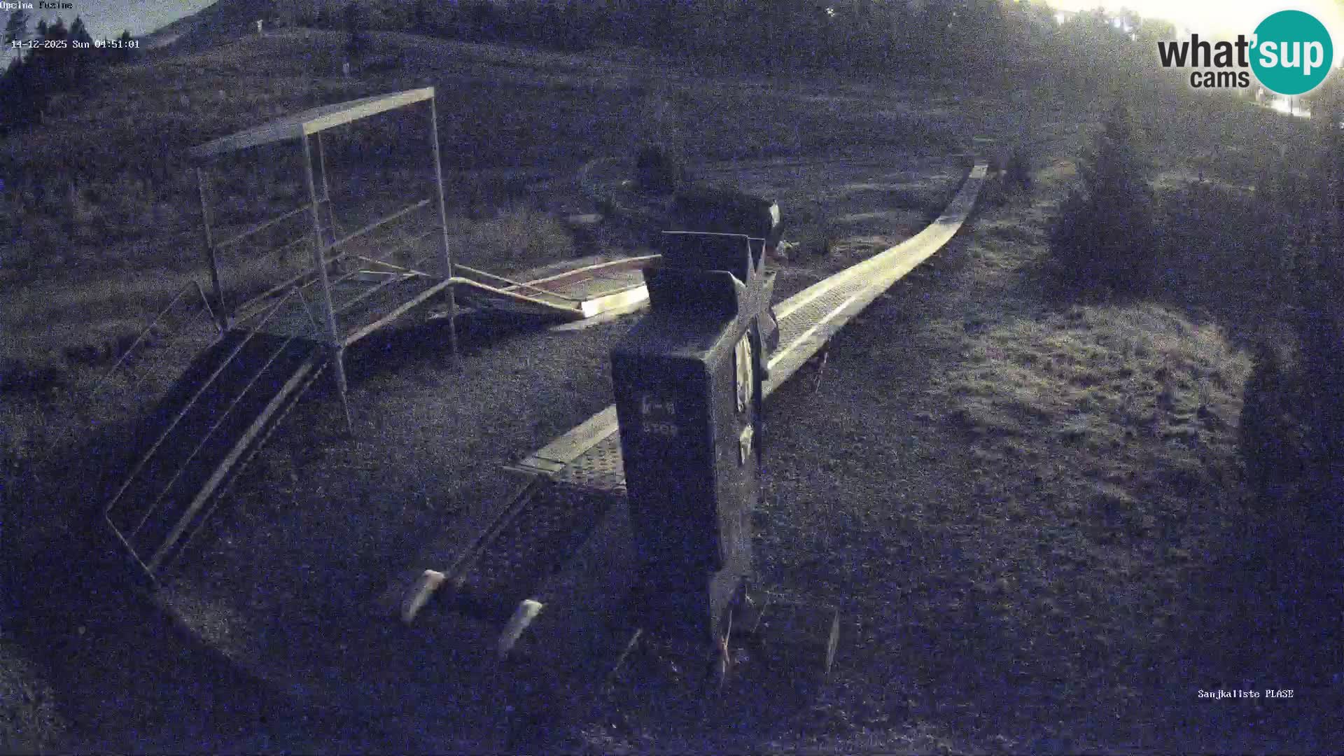 Live webcam Pista da slittino Fužine – Croazia