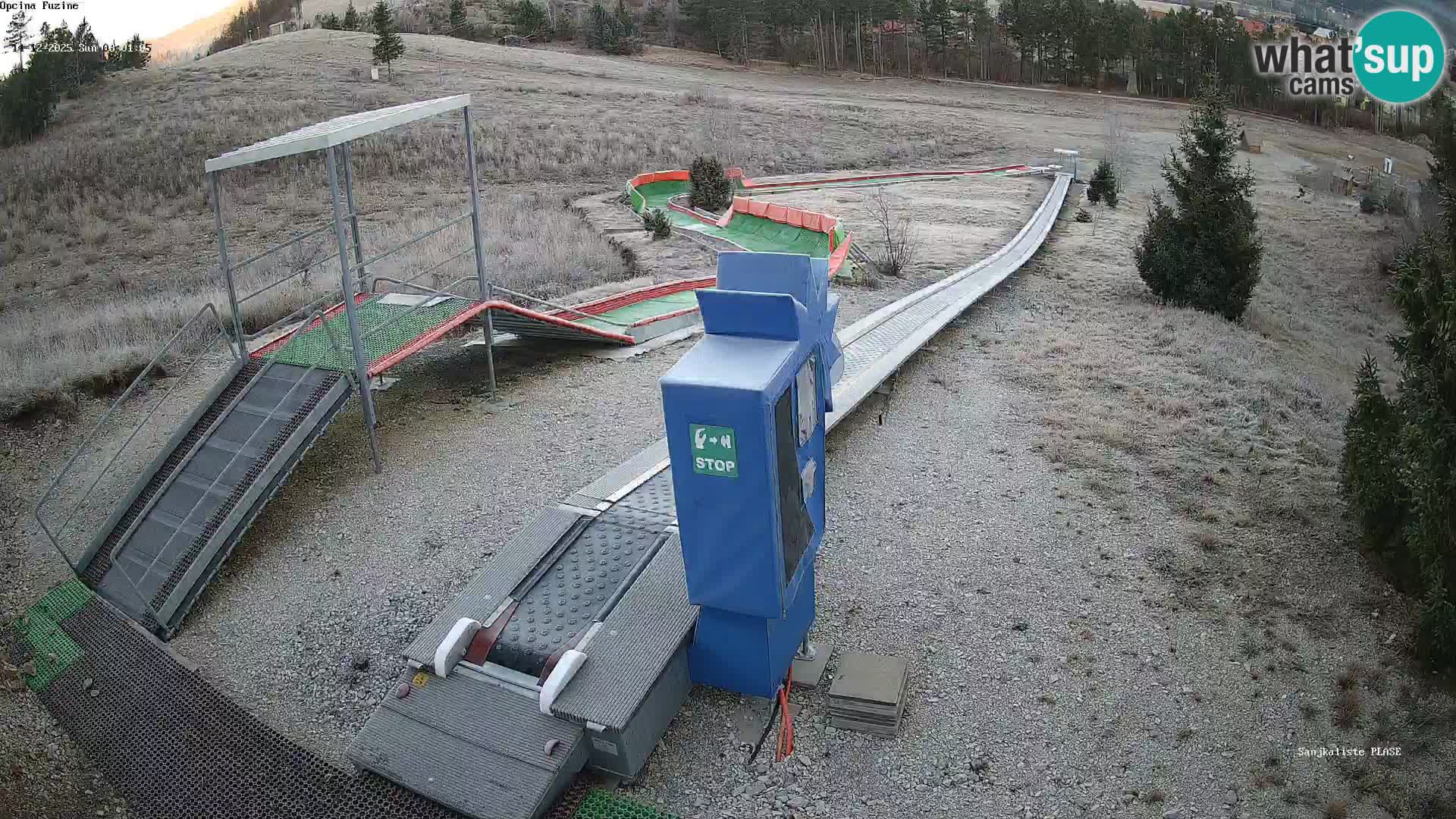 Live webcam Pista da slittino Fužine – Croazia