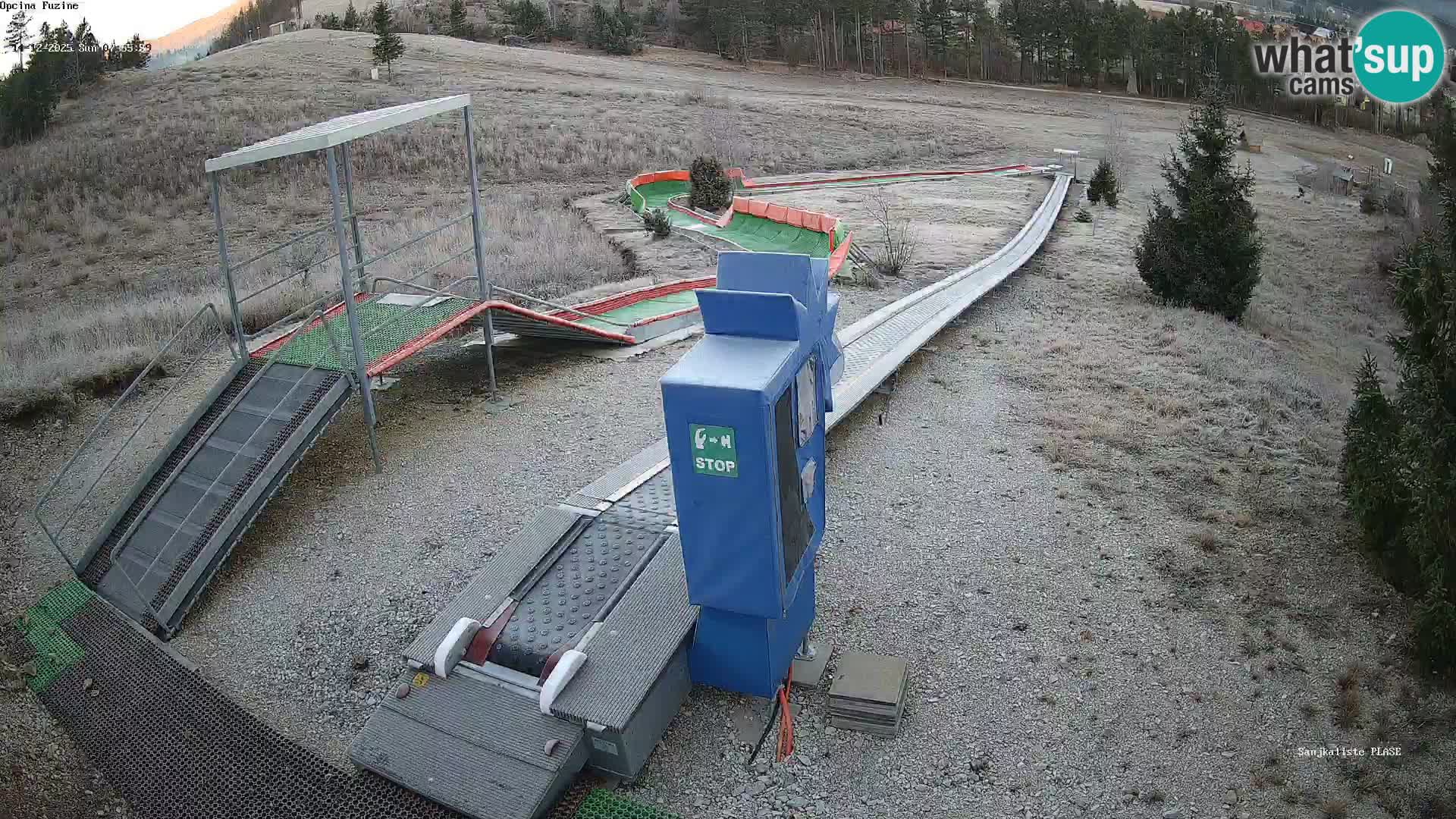 Webcam en direct Piste de luge de Fužine – Croatie