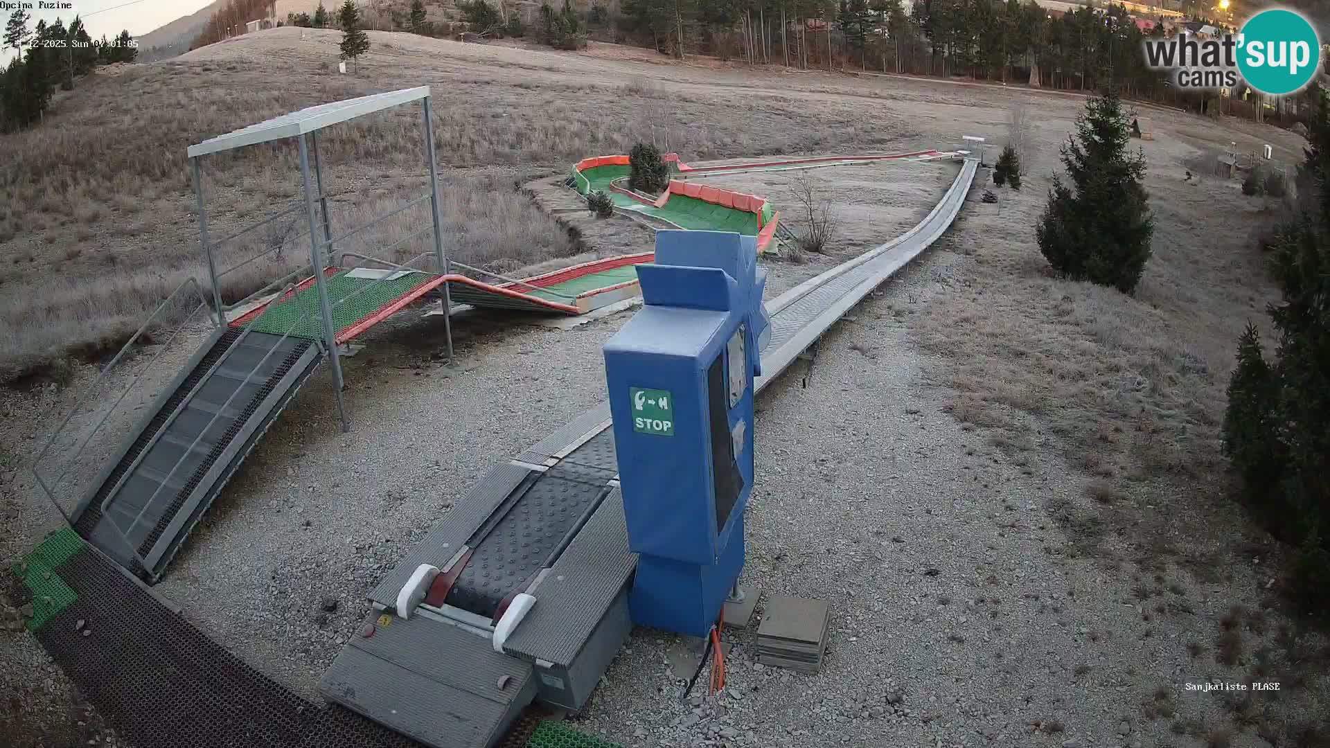 Webcam en direct Piste de luge de Fužine – Croatie