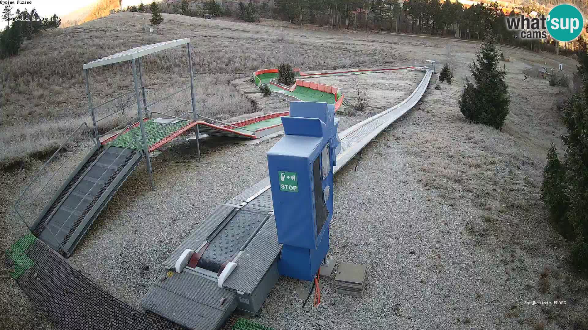 Live webcam Pista da slittino Fužine – Croazia