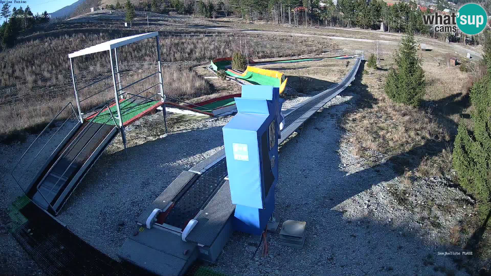 Live webcam Pista da slittino Fužine – Croazia