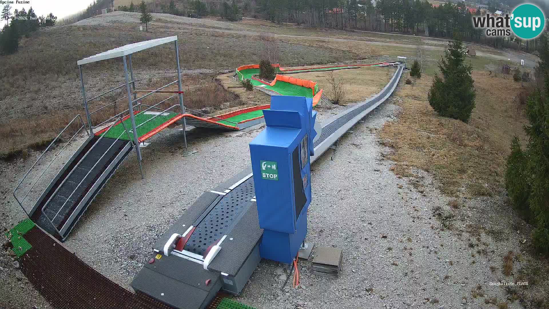 Live webcam Fužine toboggan run – Croatia