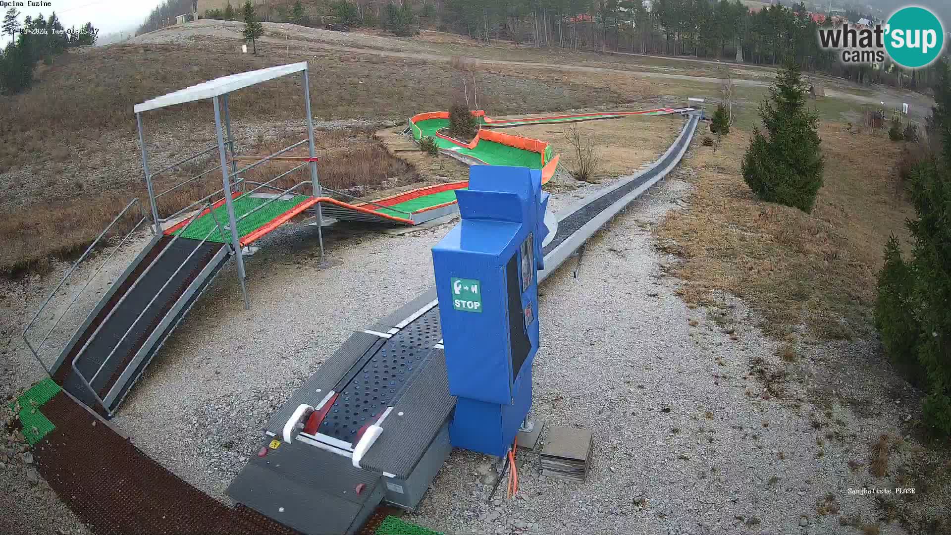 Live webcam Fužine toboggan run – Croatia