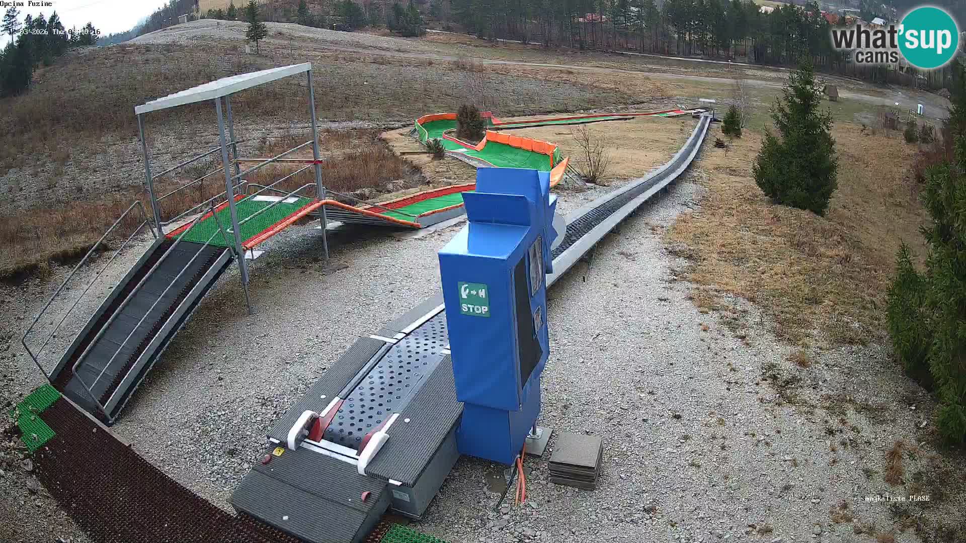 Webcam en direct Piste de luge de Fužine – Croatie