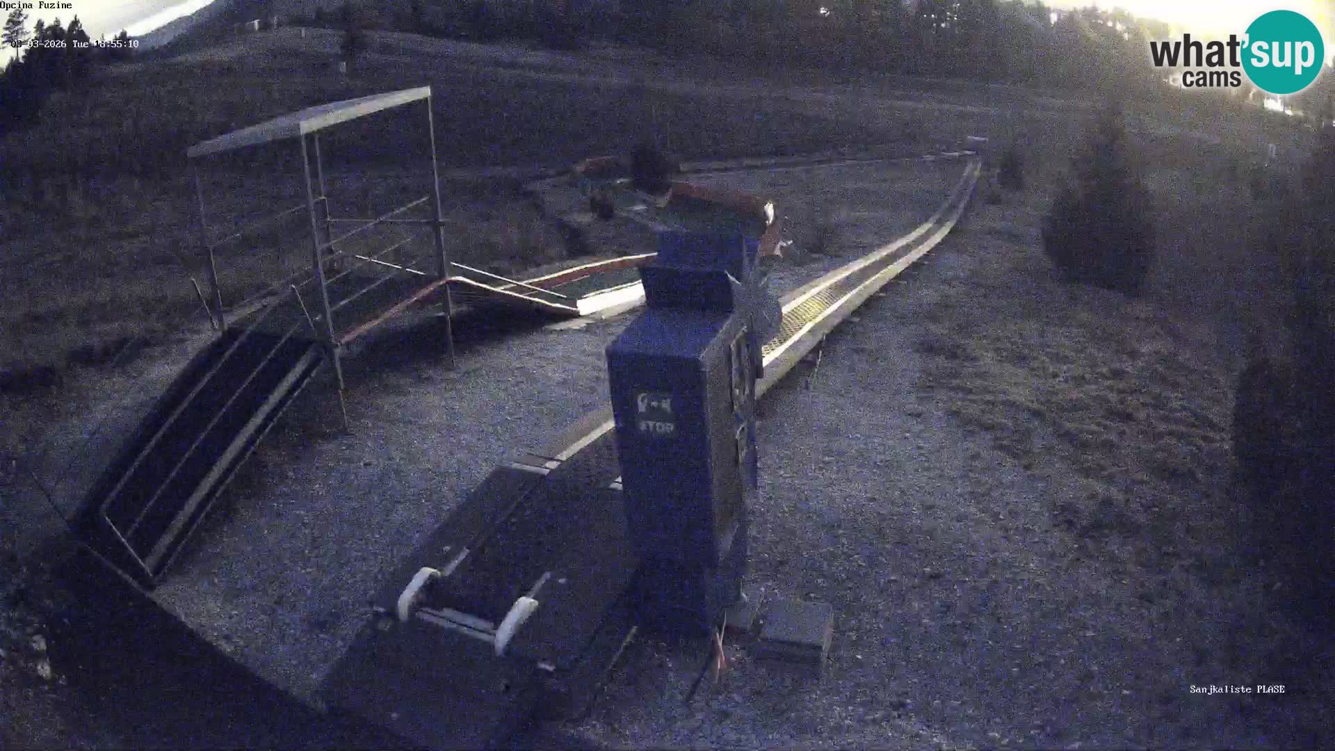 Live webcam Fužine toboggan run – Croatia