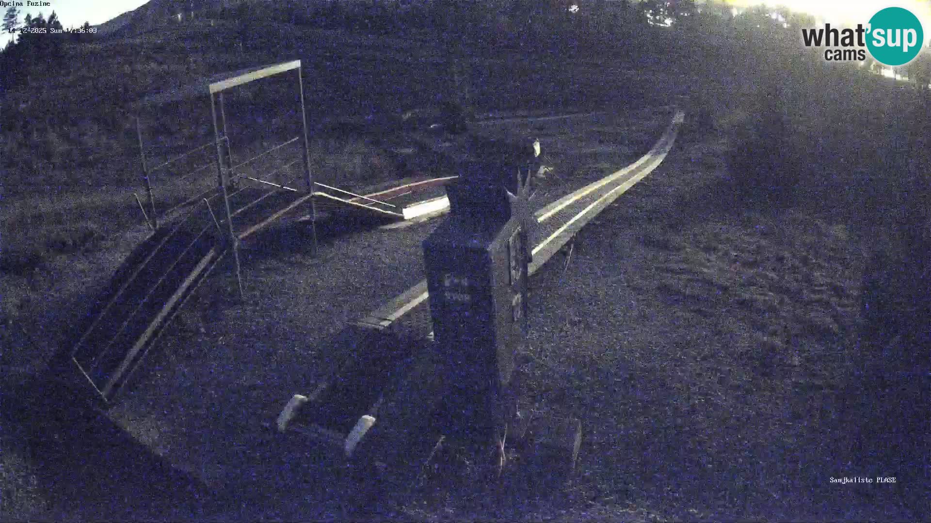 Webcam en vivo Pista de trineo Fužine – Croacia