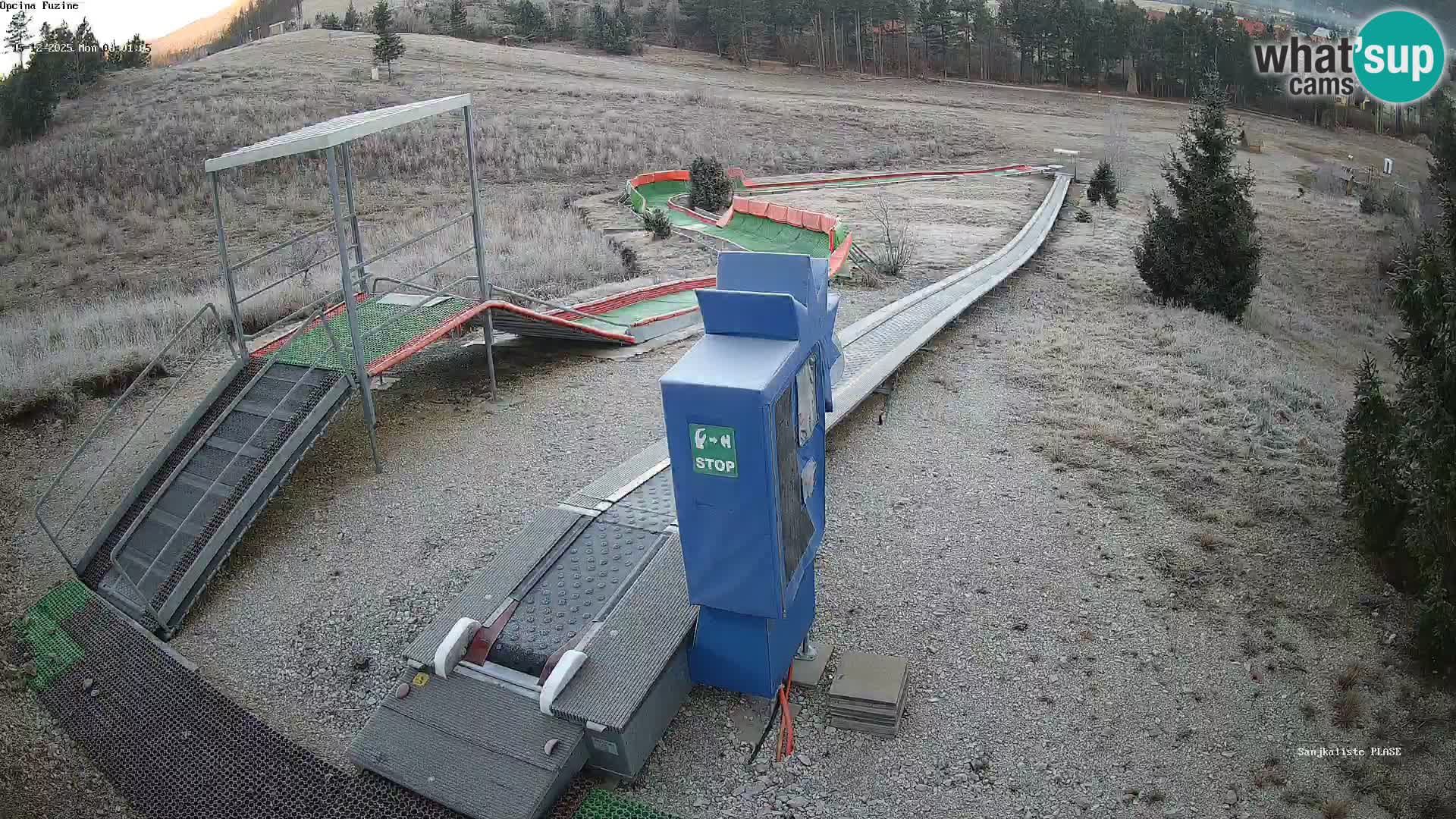 Live webcam Fužine toboggan run – Croatia