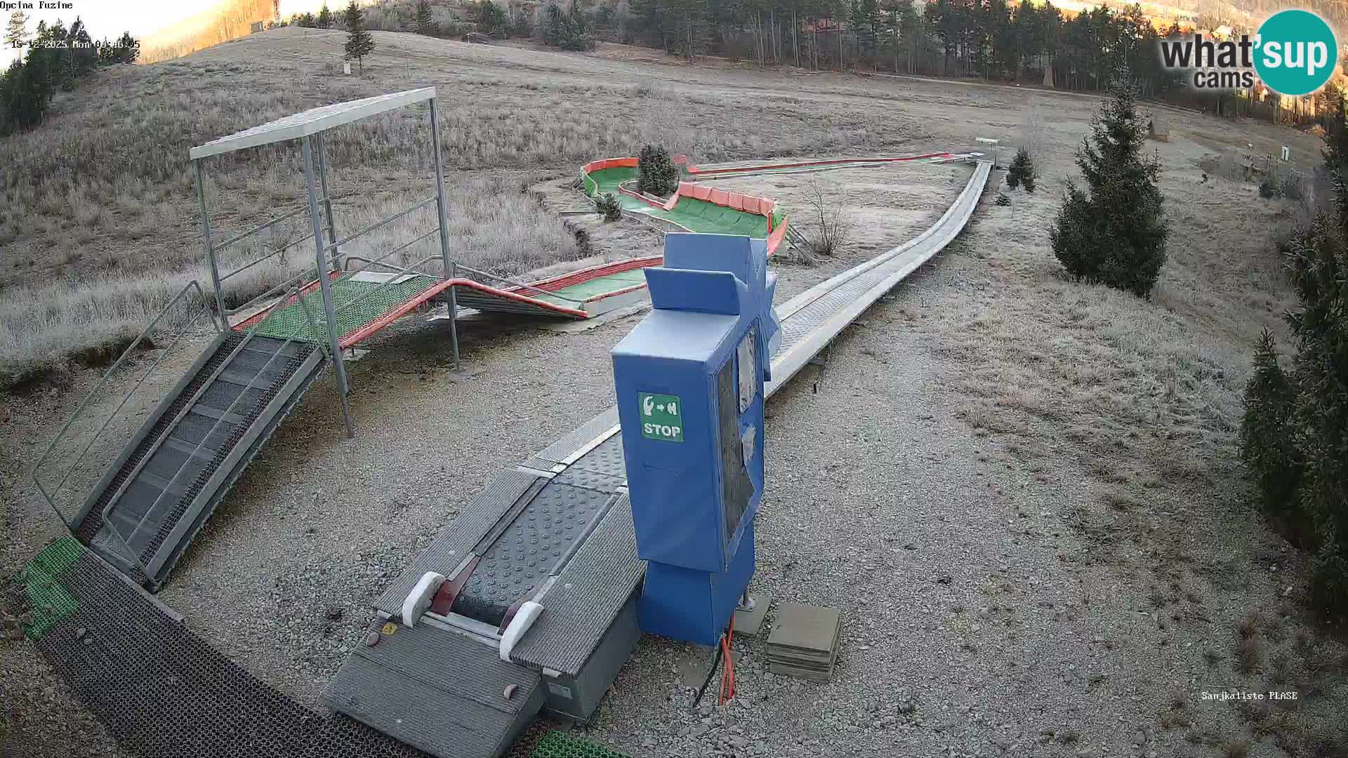 Live webcam Fužine toboggan run – Croatia