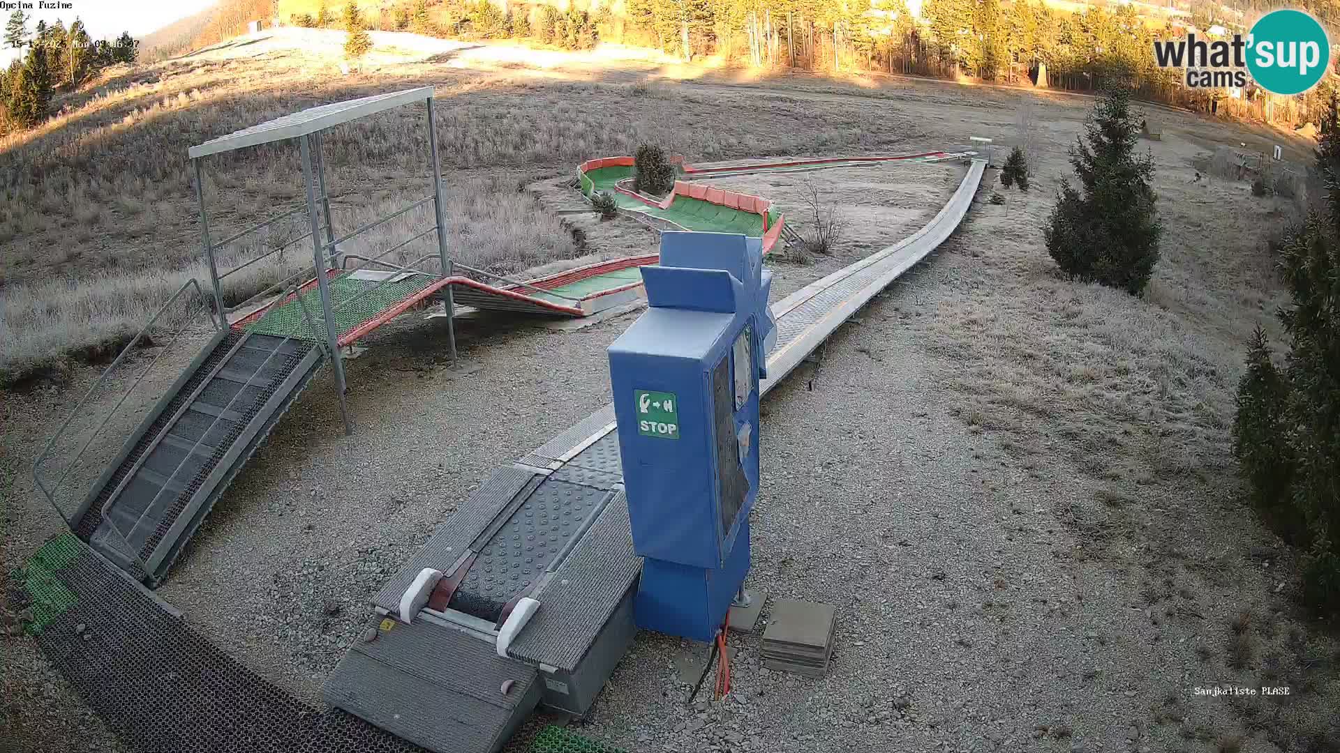 Live webcam Pista da slittino Fužine – Croazia