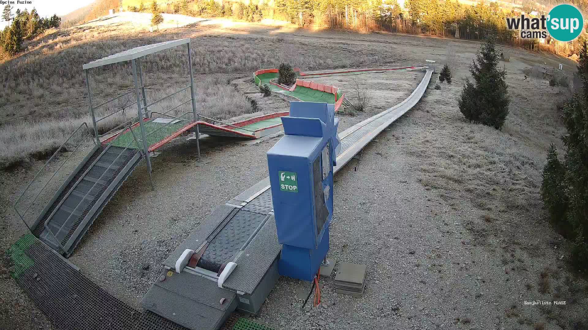 Live webcam Pista da slittino Fužine – Croazia