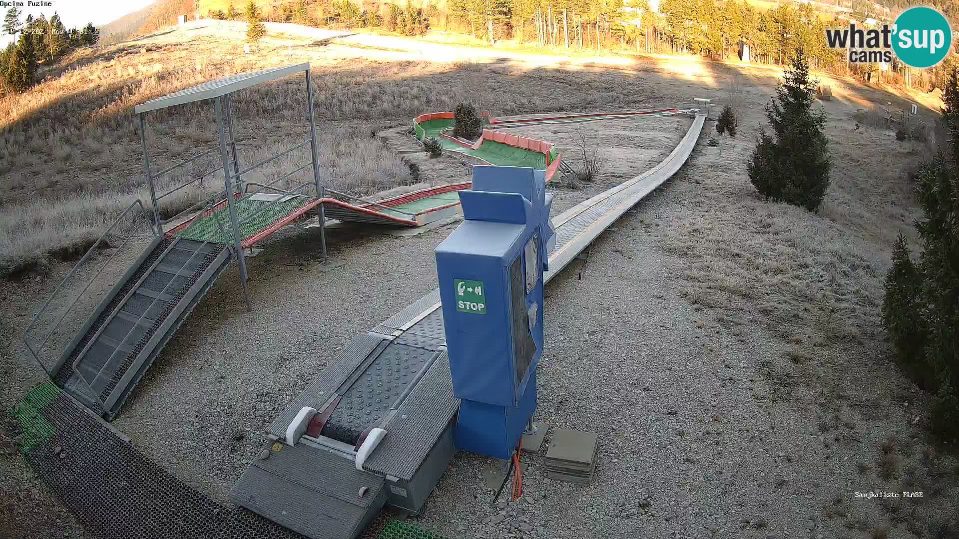 Webcam en vivo Pista de trineo Fužine – Croacia