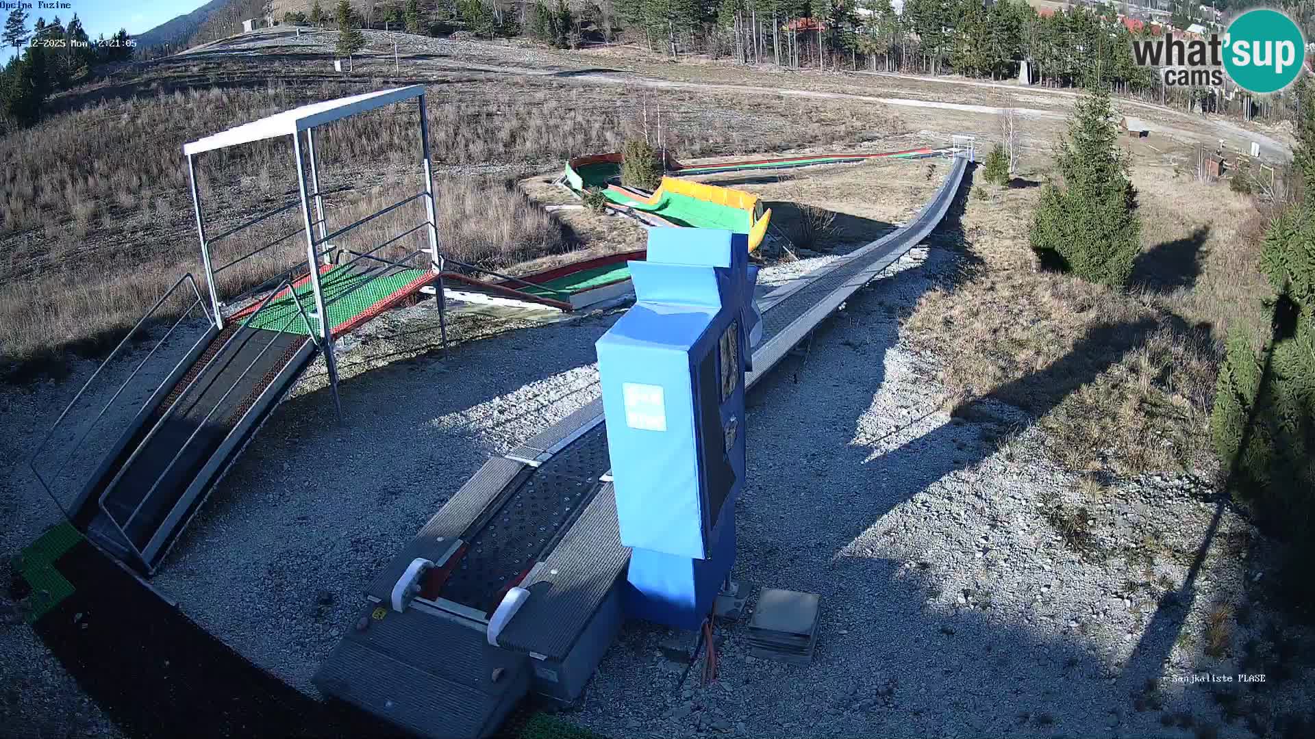 Live webcam Pista da slittino Fužine – Croazia