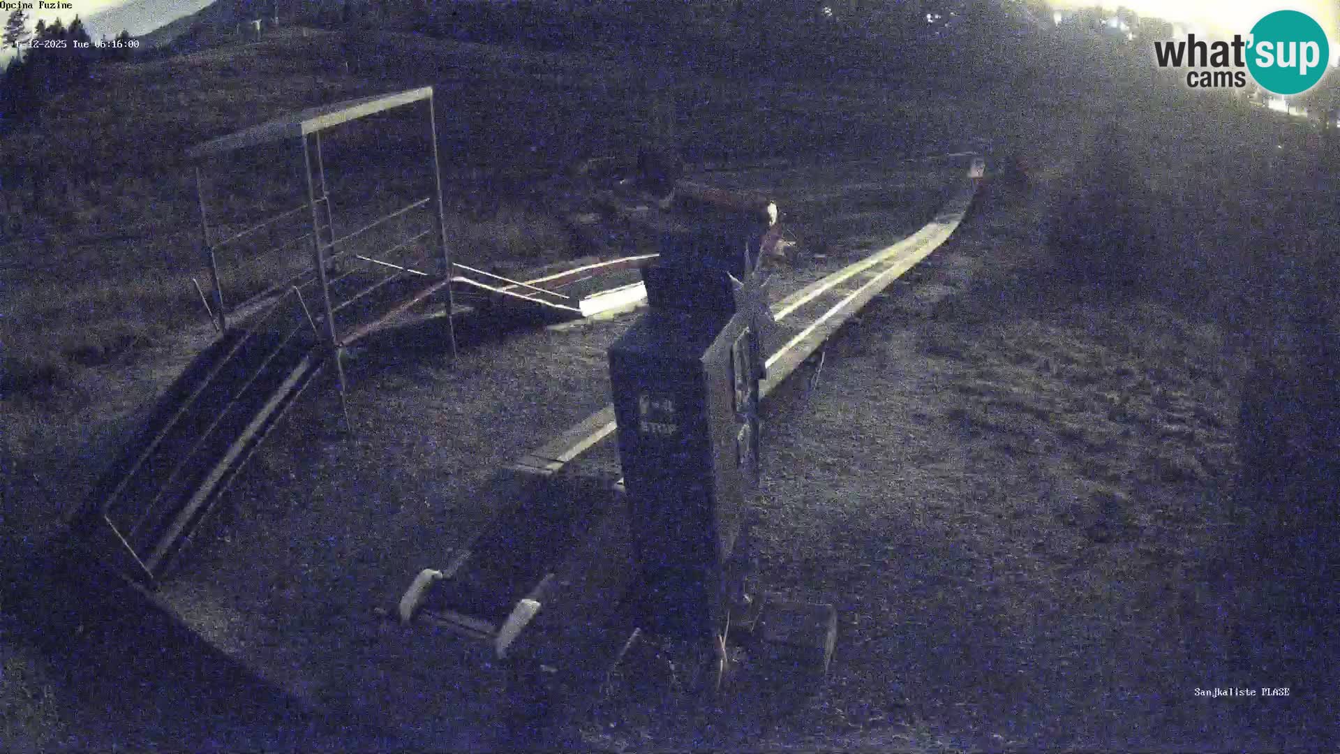 Live webcam Pista da slittino Fužine – Croazia