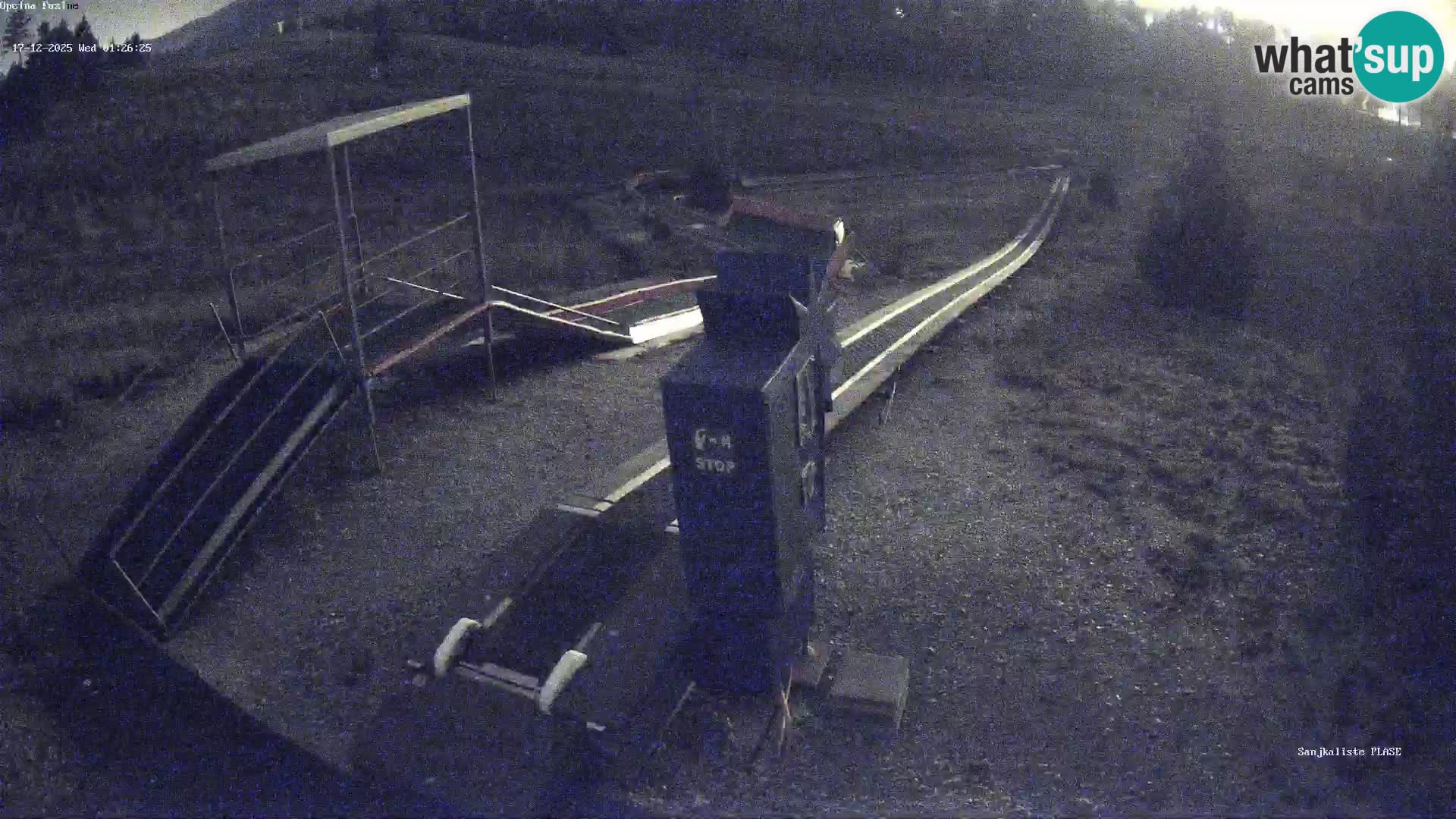 Live webcam Fužine toboggan run – Croatia