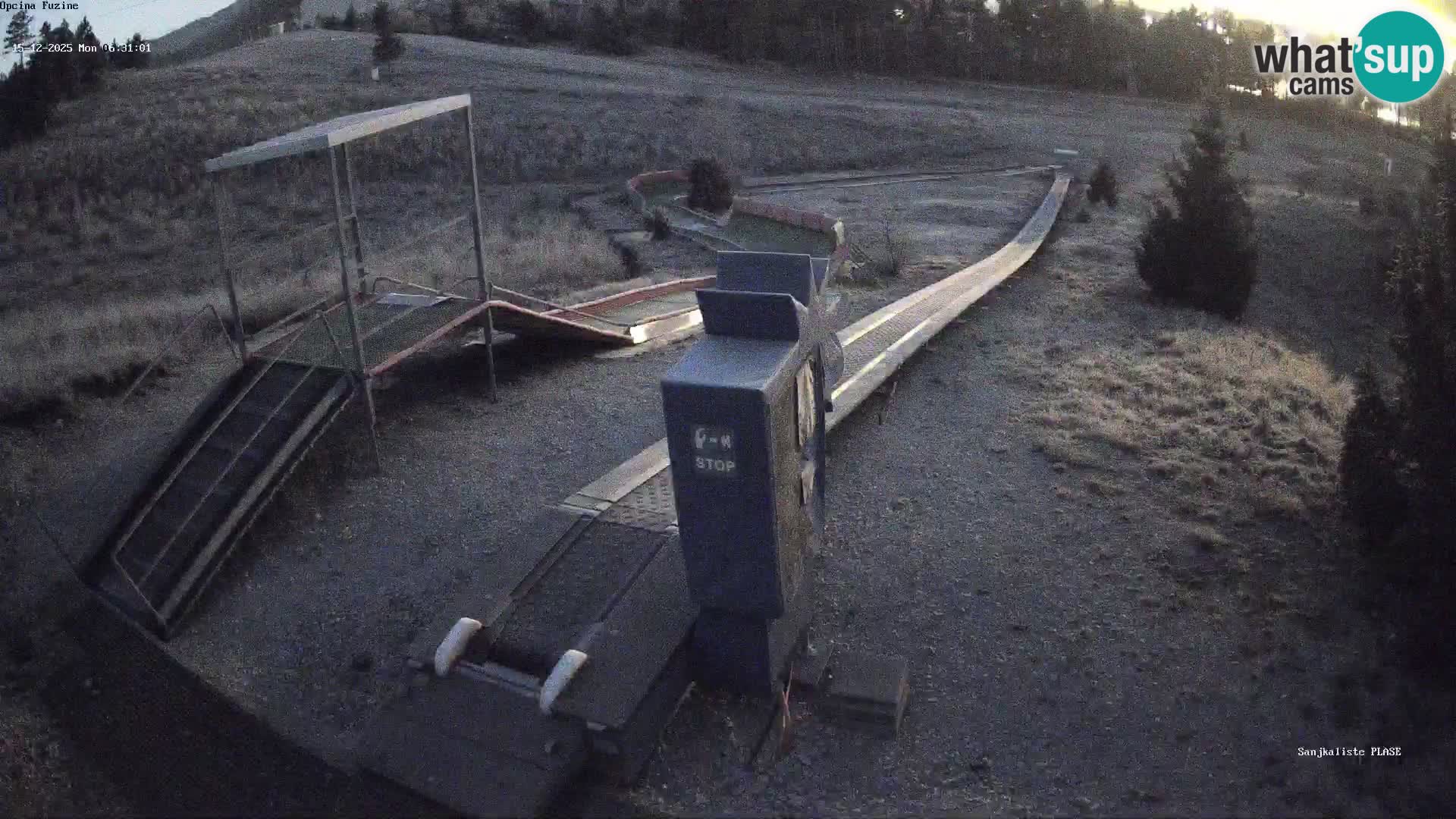 Live webcam Pista da slittino Fužine – Croazia